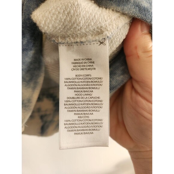 Polo Ralph Lauren Full Zip Hoodie Boys Youth M 10/12 Tie Dye Indigo - Picture 3 of 4